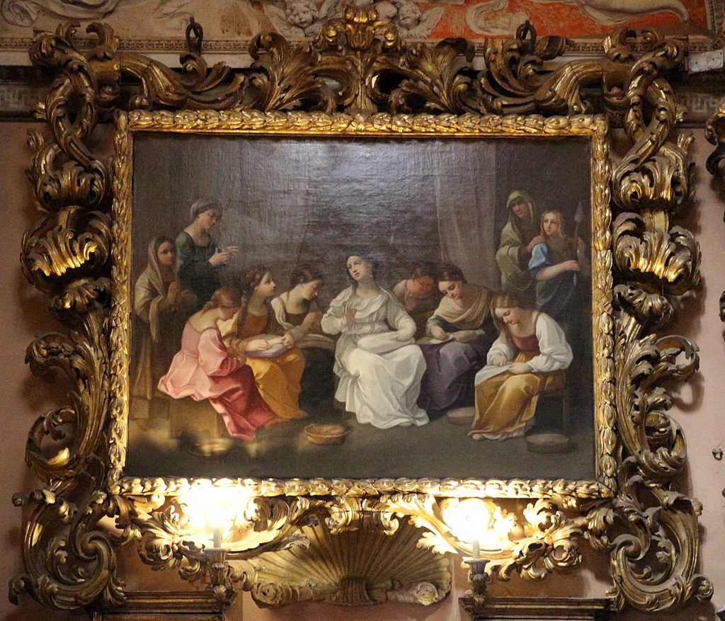 83-Scuola di cucito alla Vergine-Santuario della Santa Casa (Loreto) 